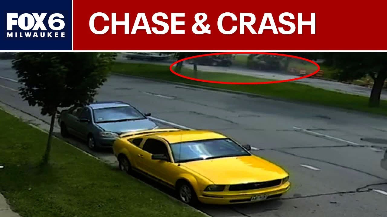 Milwaukee police chase, crash caught on camera; 6 people arrested ...