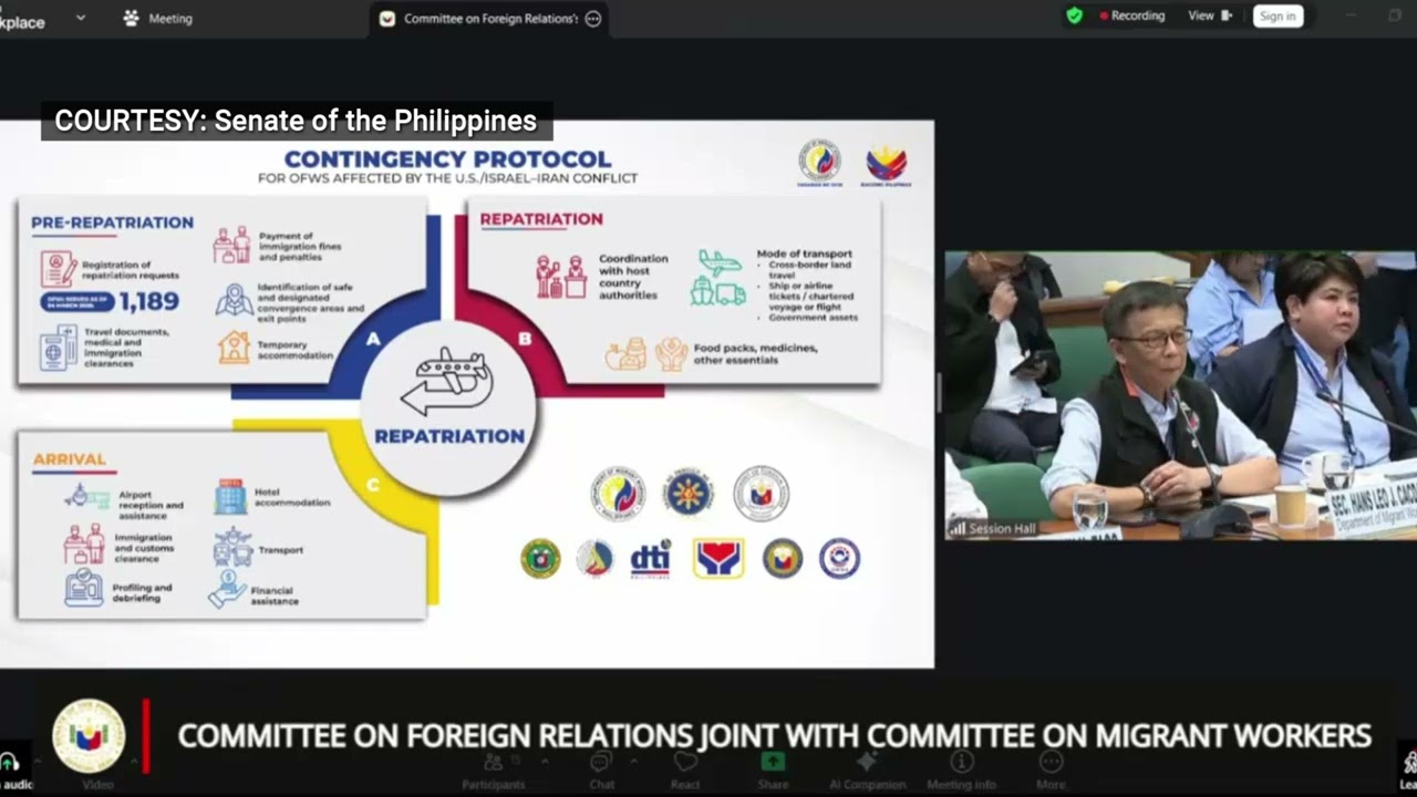 DMW, patuloy ang paghahanda sa repatriation ng mga Pilipino sa Middle East | Bombo Radyo