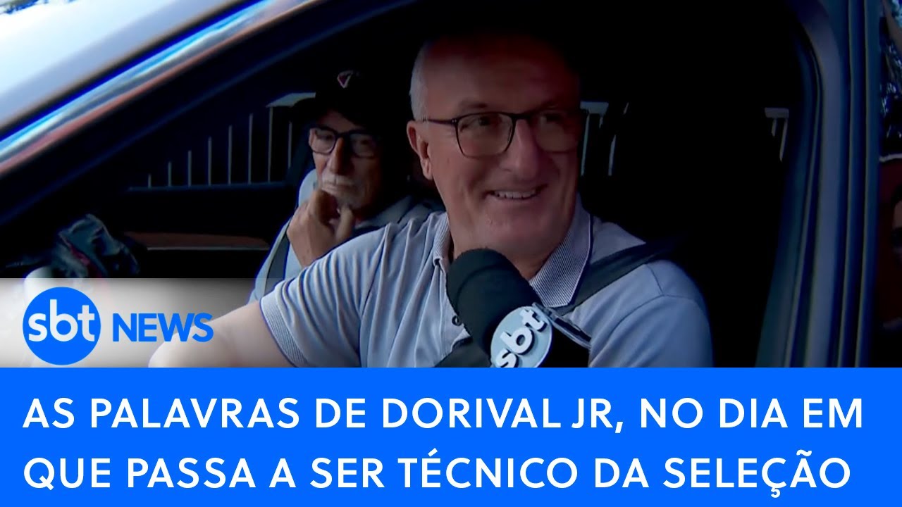 Dorival Jr. fala ao SBT no dia em que é confirmado como técnico da seleção brasileira