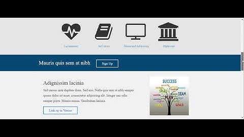 Online learning website template bootstrap