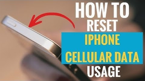 How to Reset iPhone Cellular Data Usage Stats