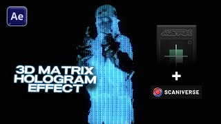 How To Make a 3D Matrix Hologram in After Effects!
