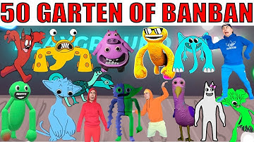 FNF In Real Life VS My Playground | 50 Garten Of Banban Characters