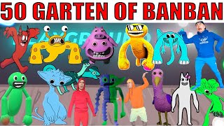 FNF In Real Life VS My Playground | 50 Garten Of Banban Characters