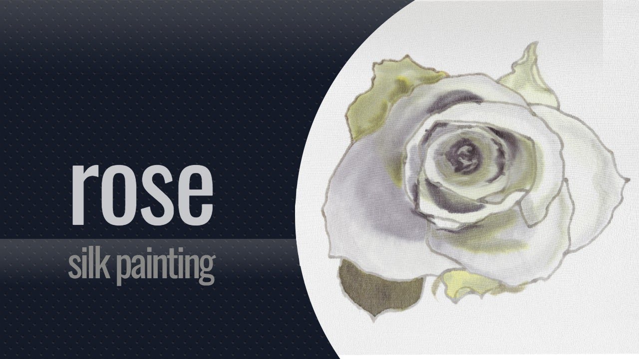 Blooming ROSE Painting on Silk