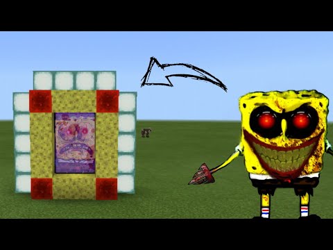 HOW TO MAKE A SPONGEBOB.EXE PORTAL - MINECRAFT