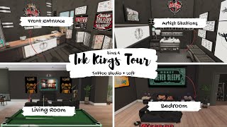 Sims 4 | Realistic Build | Ink Kings Tattoo Studio + loft |Tour + Download link screenshot 2