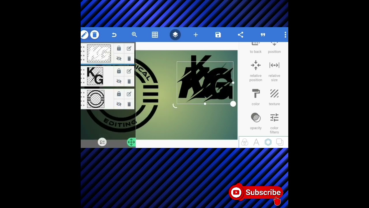 K+G Logo Design Pixellab|Pixellab Editing|Youtube Logo Pixellab Editing||#pixellab #short #shorts