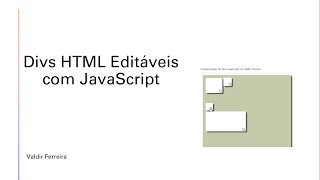 Divs HTML Editáveis com JavaScript