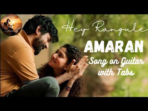 Hey Rangule||AMARAN||Song on Guitar with Tabs. - YouTube