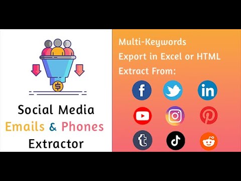Social Media Emails & Phones Extractor Pro