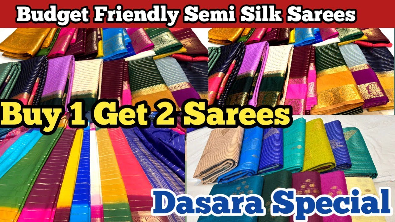 Dasara offer‼️Bangalore Wholesale Sarees Budget Friendly gift Collection #sarees #budget #dasara 