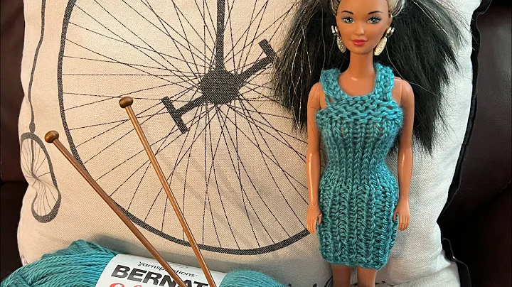 Learn how to knit a stylish dress for your Barbie