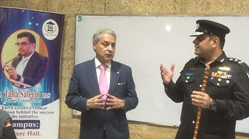 Dr. Maqsood Ahmed Memon, DIG Security and Emergency Services visited CSS Corner at Frere Hall