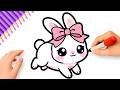 HOW TO DRAW A CUTE RABBIT EASY ????????