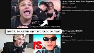 xQc reacts to Jynxzi & Clix Drama about his Girlfriend