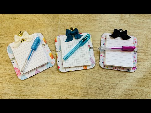 Cheap, Easy, Super Quick Craft Fair Idea: Micro Clipboards, Use up your scraps and index cards!