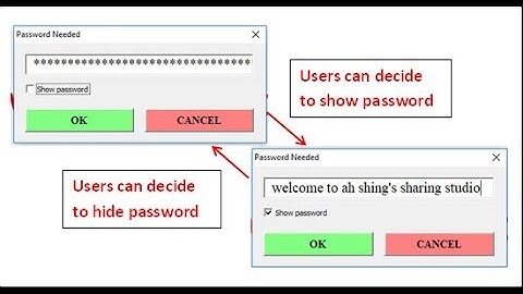 Password Masking TextBox on Excel UserForm