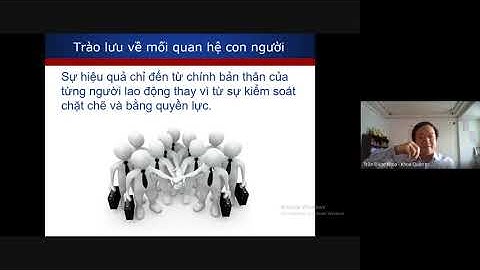 PGS.TS. Trần Đăng Khoa - Quản trị học - Chương 2: Sự phát triển của các tư tưởng quản trị - K45FM001