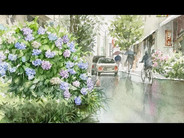 2023年6月紫陽花の街角 - YouTube