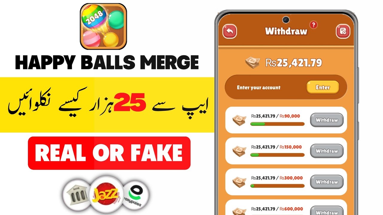 Happy Balls Merge App Real or Fake | Happy Balls Merge App withdrawal Kasia Karen | Happy Balls
