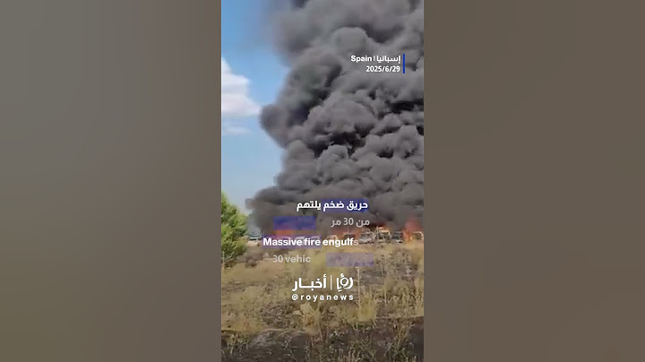 Massive fire engulfs over 30 vehicles in Madrid