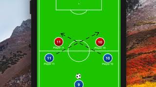 iOS Coach Tactic Board Tutorial: 1. How to save, load play screenshot 5