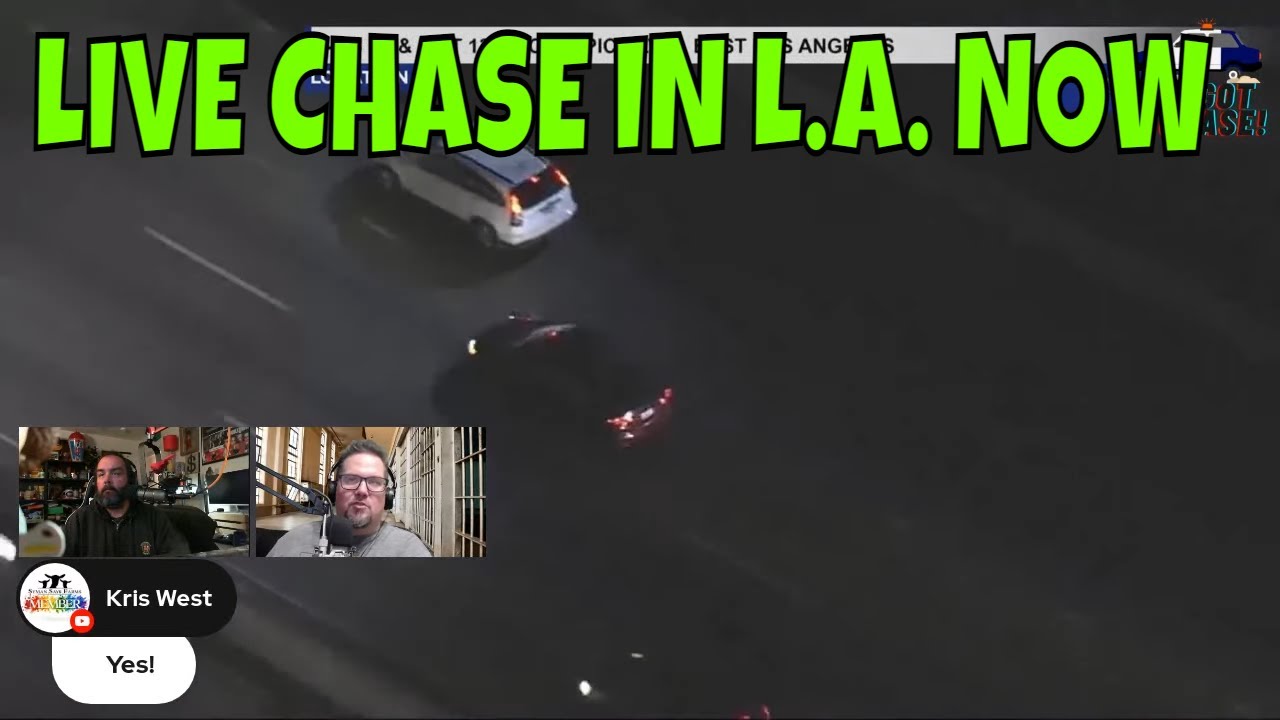 LIVE POLICE CHASE NOW IN L.A. - YouTube