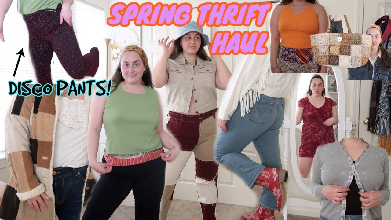 Spring Thrift Haul (I found Disco pants!)