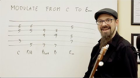 C Major to E Minor Fancy Modulation - One Minute Modulation [Music Theory for Guitar]