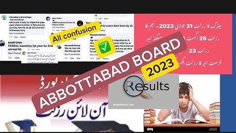 Abbottabad board matric result 2023 | Bise ATD result 2023 |Abbottabad board  result 2023