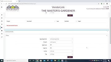 VendorLink Training Guide