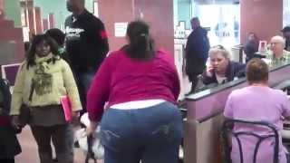Woman tries ordering McLobester....falls over (epic fail)