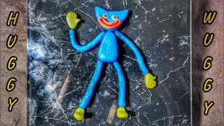 How to make Huggy Wuggy from Clay - Poppy Playtime 💙