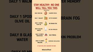 Stay Healthy:Simple Daily Habits No One Told You About! Healthy Habits #healthylifestyle #healthtips