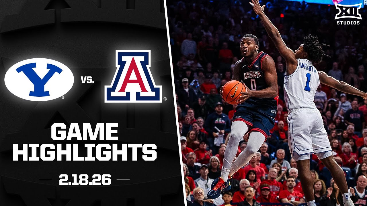 #23 BYU vs. #4 Arizona Game Highlights | 2025-26 Big 12 Men’s Basketball