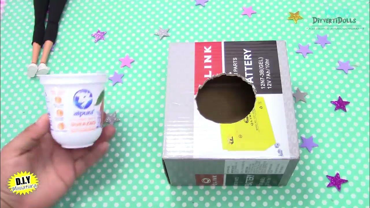 How to make a washing machine for barbie dolls hacer Lavadora