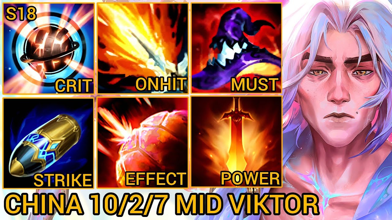 Viktor S Rating Mid 10/2/7 - China Server Wild Rift Season 18 New Build Best Tier By Tiarty