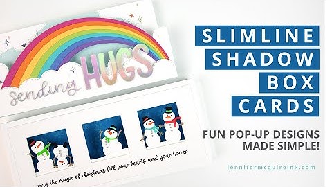 Slimline Shadow Box Cards