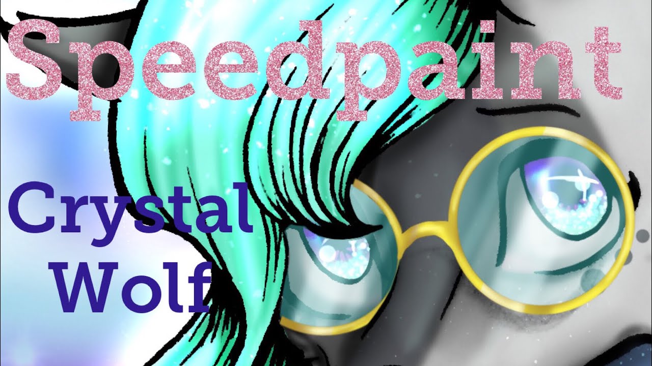 |SPEEDPAINT| Crystal Wolf Art Trade /Halsey- Crystals/
