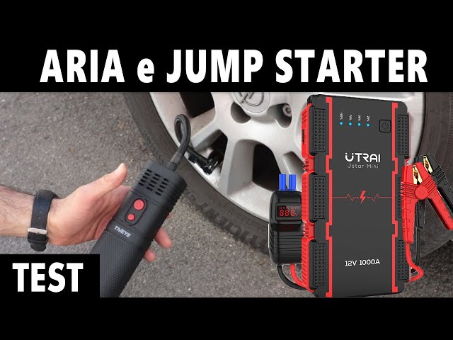 POMPA ARIA e MINI JUMP STARTER per MOTO e AUTO da viaggio 