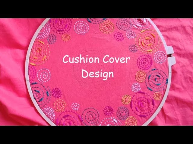 Hand Embroidery Cushion Pillow Sofa Table Cloth Design Tutorial, SUBSCRIBE  TO MY CHANNEL RUP HANDICRAFT   By Rup  Handicraft