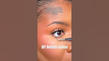 Beginner friendly: How to put on bottom lashes