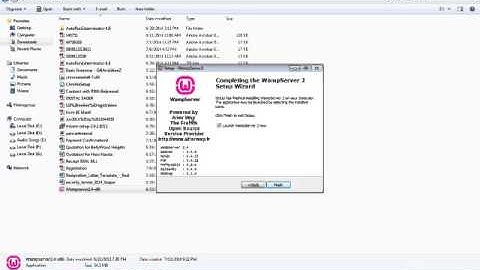 wamp server installation on windows 7