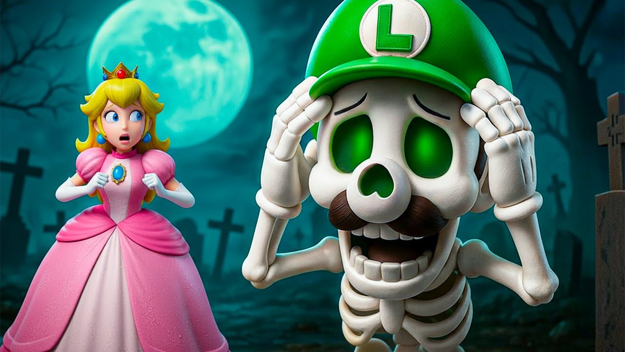 Luigi’s Curse Revealed… Princess Peach Is Shocked!👑💀Super Mario Odyssey Story