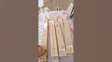 تحويل شويه خشب معفنين عندي الى ثلاث رفوف للديكور 