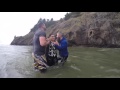 Jan 1st Baptisms 2017 in the PNW Ocean!