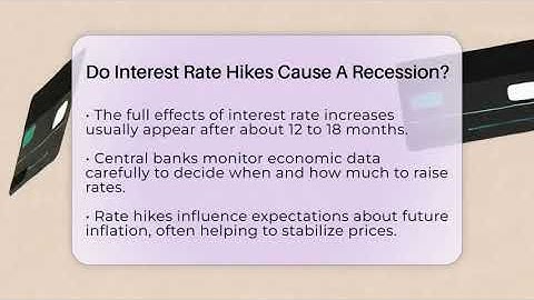 Do Interest Rate Hikes Cause A Recession? - Inflation Insight Channel