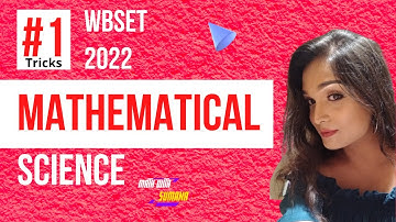 WBSET 2022 MATHEMATICAL SCIENCE #SSC #CGL #CSIR #WBCSC #WBCS#WBSET#Psc#BANK#RAIL#Apptitude