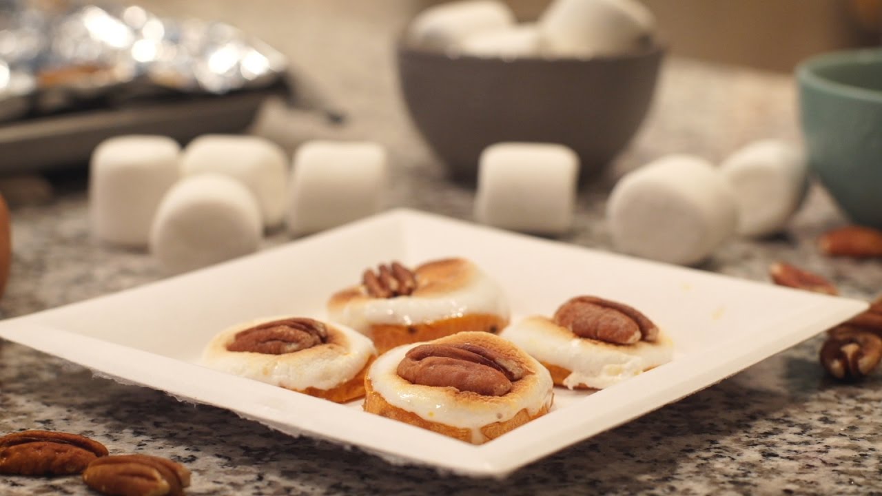 How to Make Sweet Potato Casserole Bites - YouTube